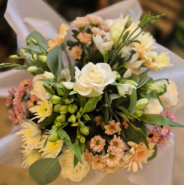 Flowers delivered to customer