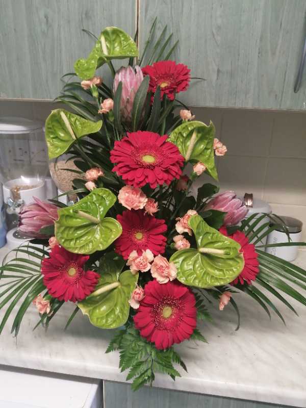 Flowers delivered to customer