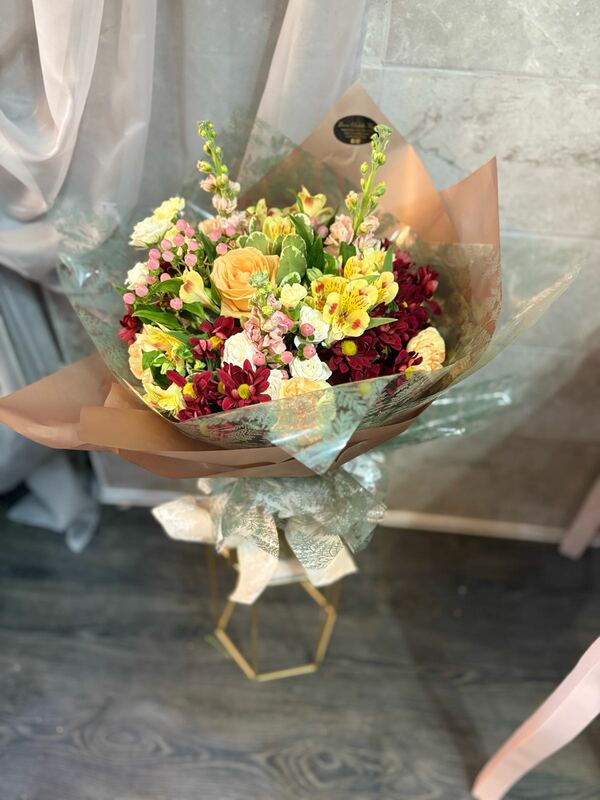 Flowers delivered to customer