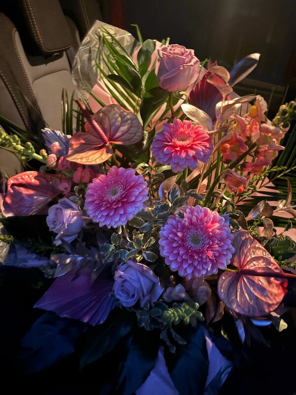 Flowers delivered to customer