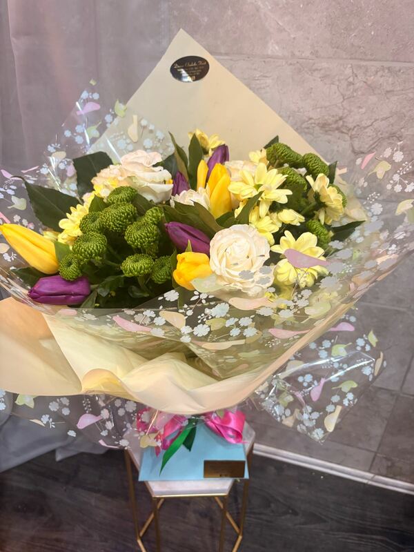 Flowers delivered to customer