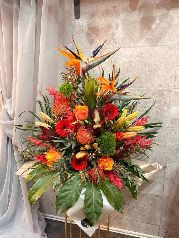 Flowers delivered to customer