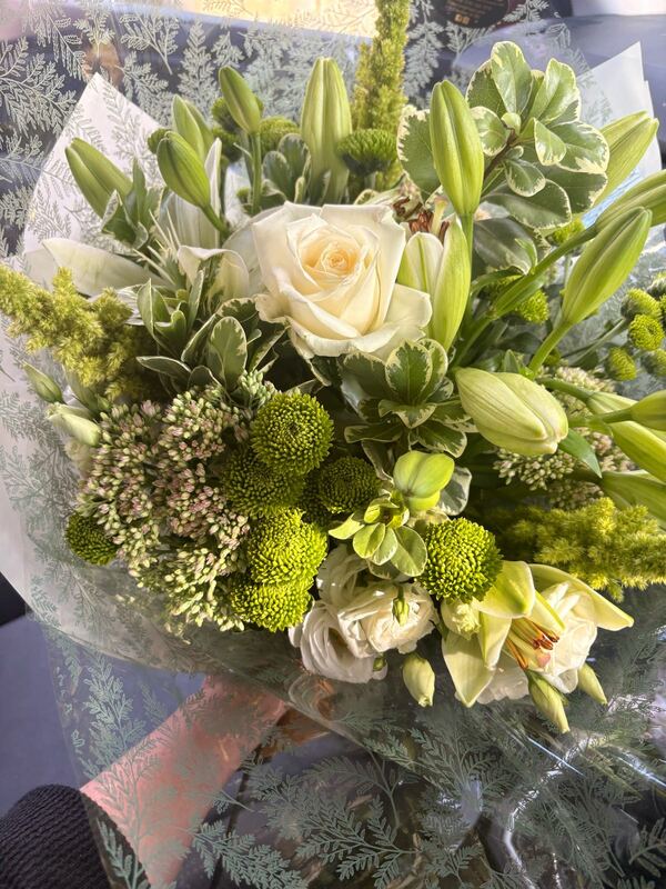 Flowers delivered to customer
