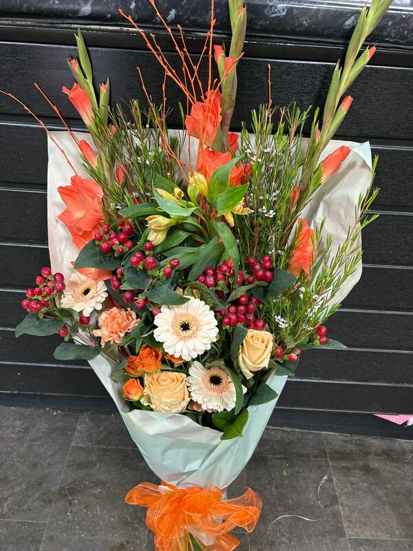 Flowers delivered to customer