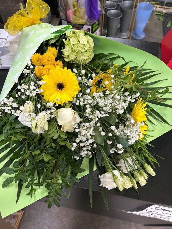Flowers delivered to customer