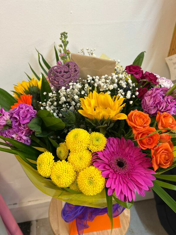 Flowers delivered to customer