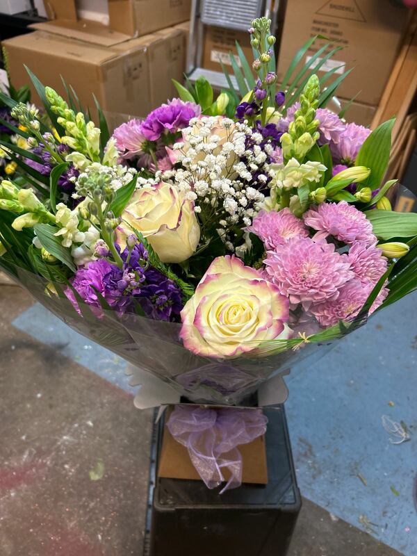 Flowers delivered to customer