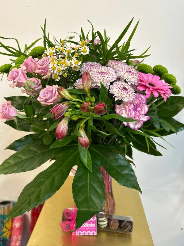 Flowers delivered to customer