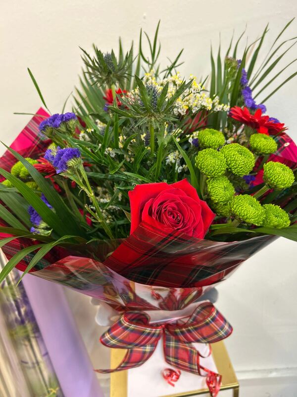 Flowers delivered to customer