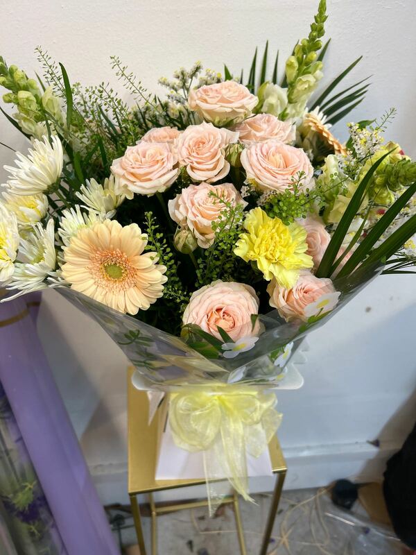 Flowers delivered to customer