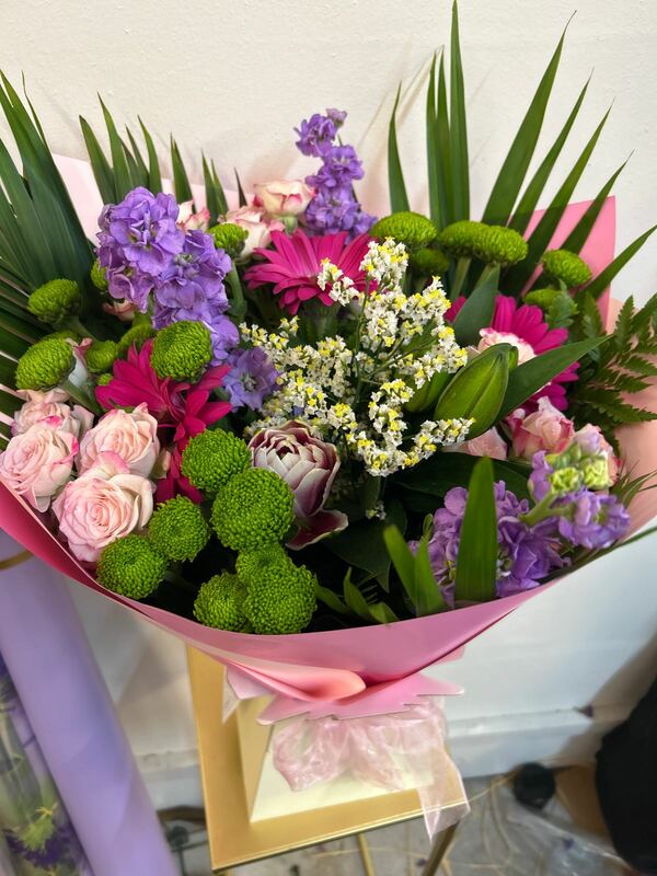 Flowers delivered to customer