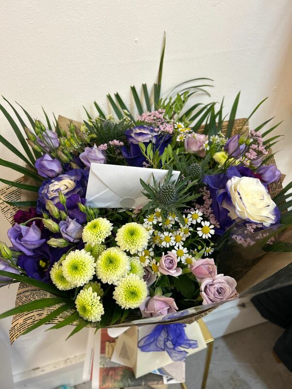Flowers delivered to customer
