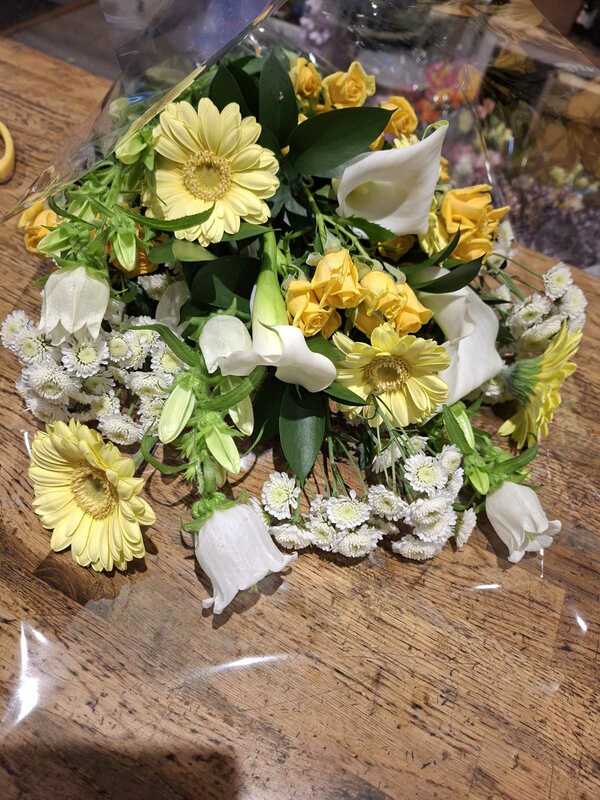 Flowers delivered to customer