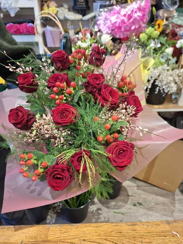 Flowers delivered to customer