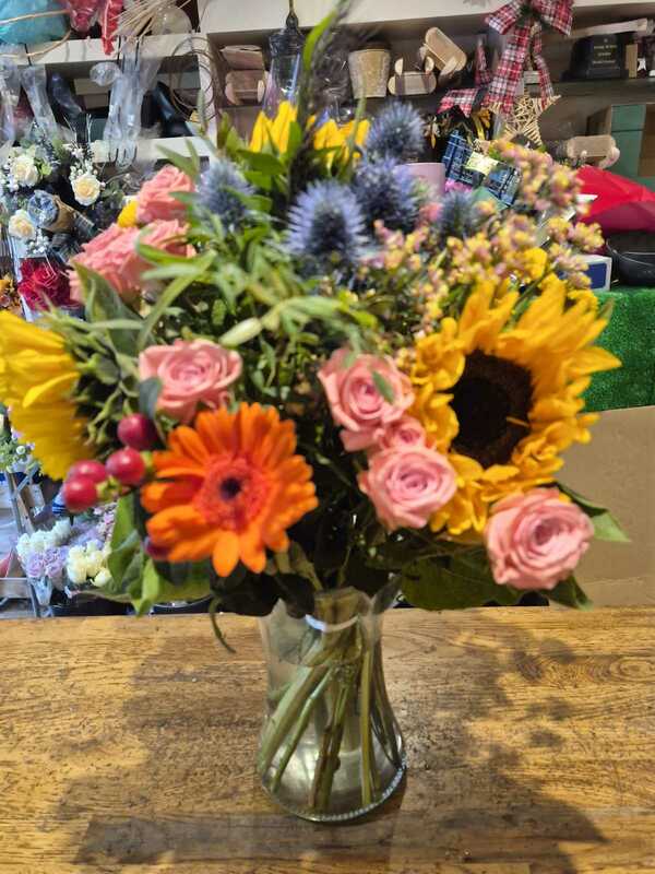 Flowers delivered to customer
