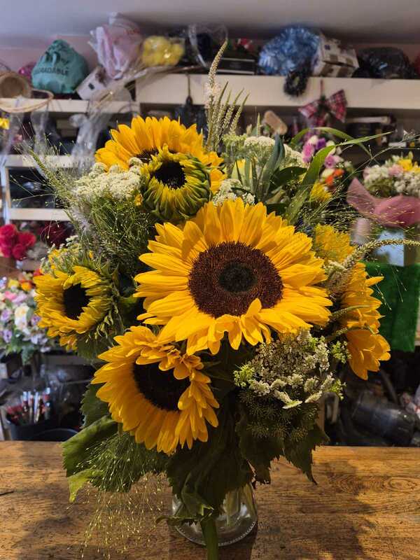 Flowers delivered to customer
