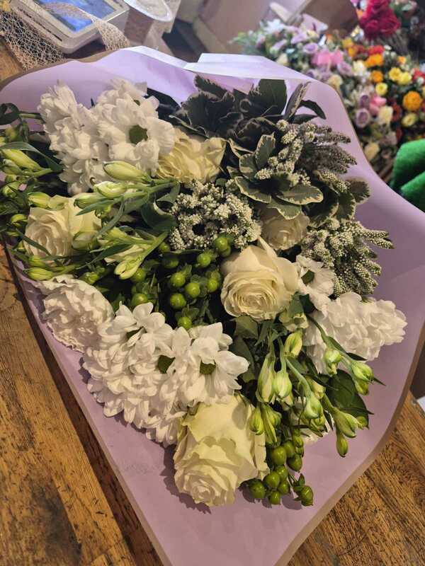 Flowers delivered to customer
