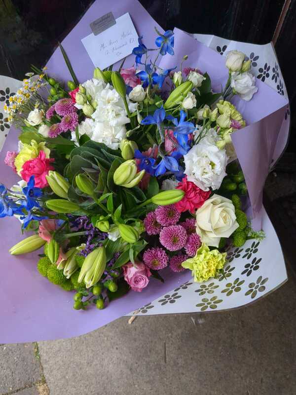 Flowers delivered to customer