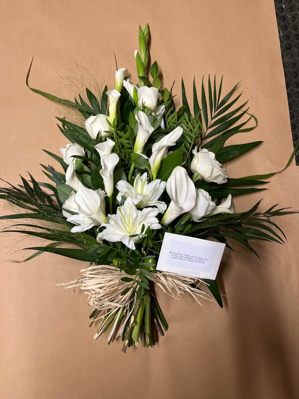 Flowers delivered to customer