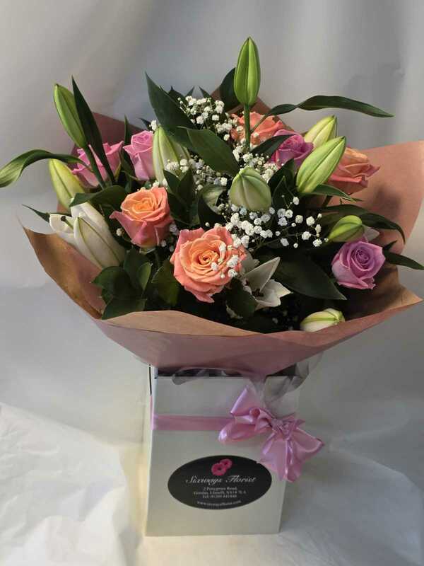 Flowers delivered to customer