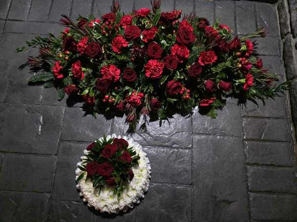 Flowers delivered to customer