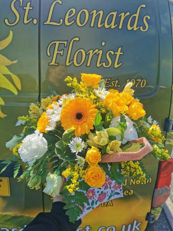Flowers delivered to customer