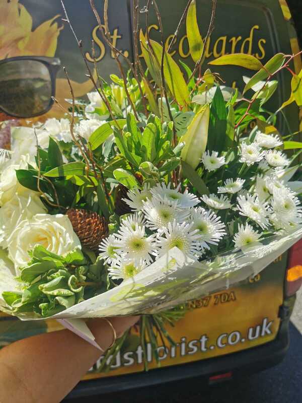 Flowers delivered to customer