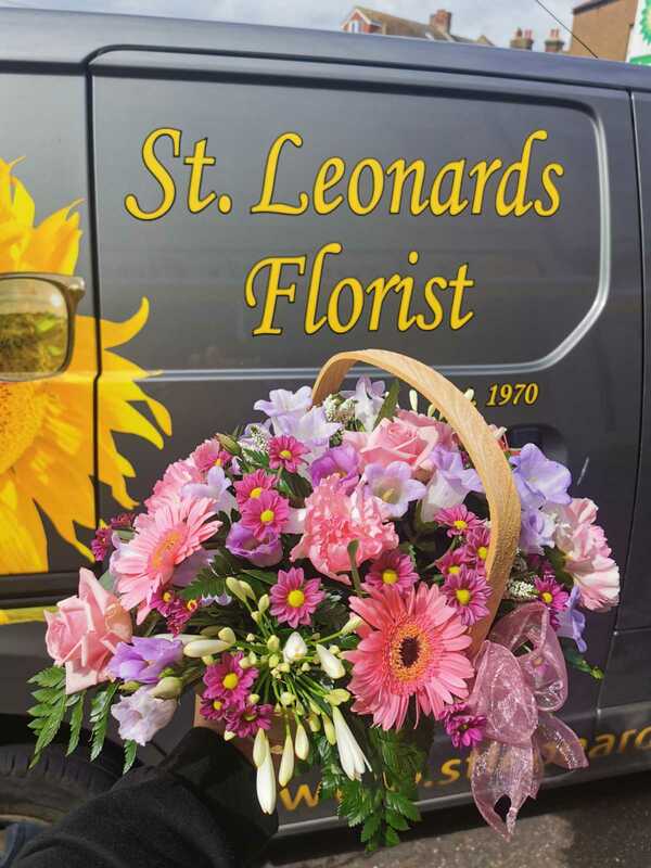 Flowers delivered to customer