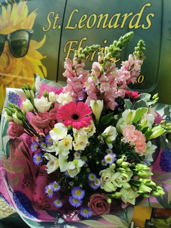 Flowers delivered to customer