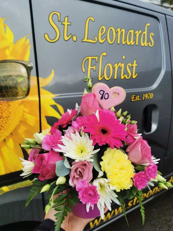 Flowers delivered to customer