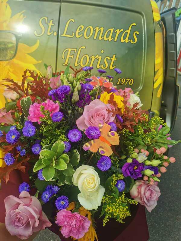 Flowers delivered to customer