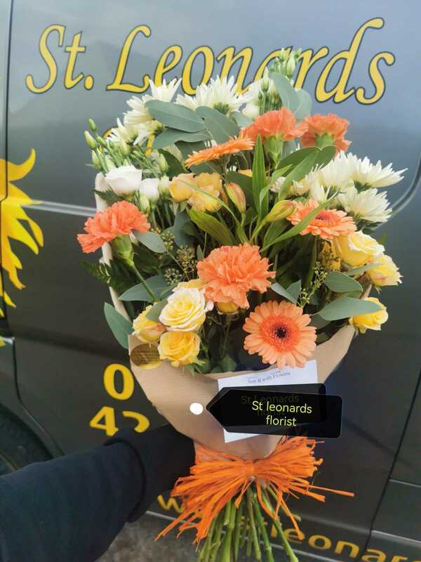 Flowers delivered to customer