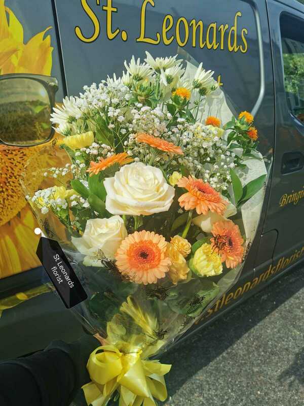 Flowers delivered to customer