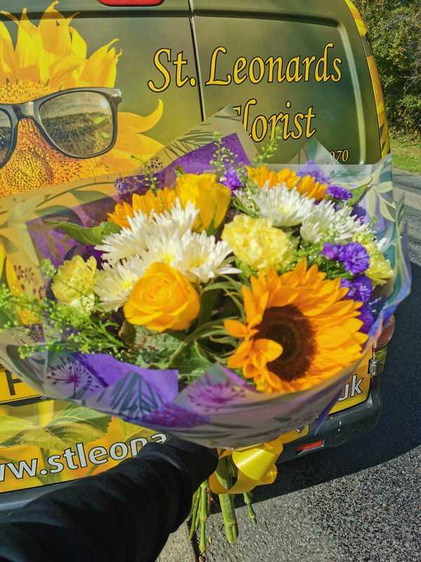 Flowers delivered to customer