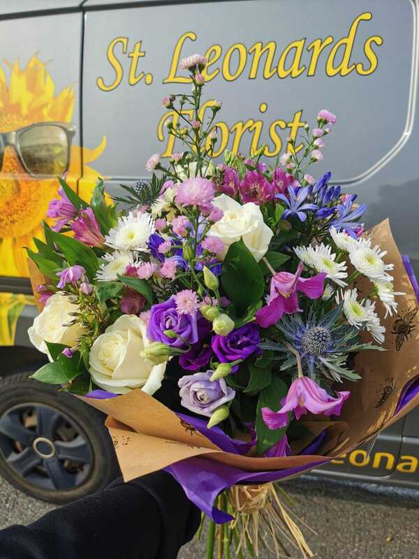 Flowers delivered to customer
