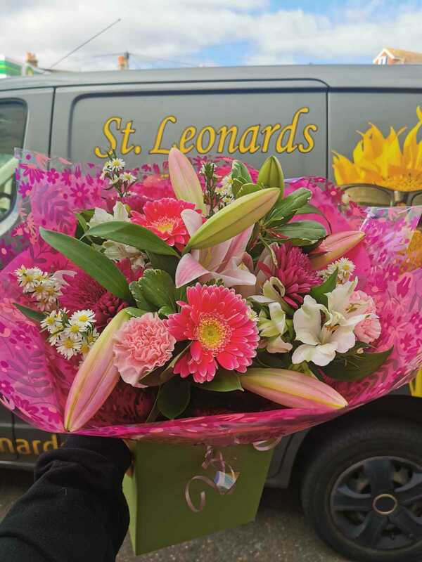 Flowers delivered to customer
