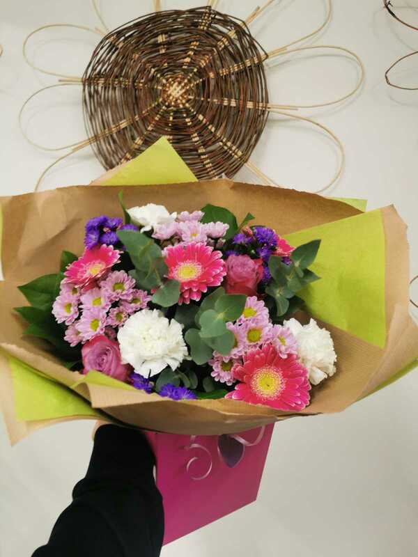 Flowers delivered to customer