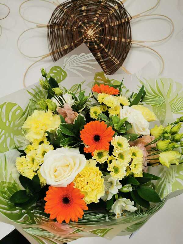 Flowers delivered to customer