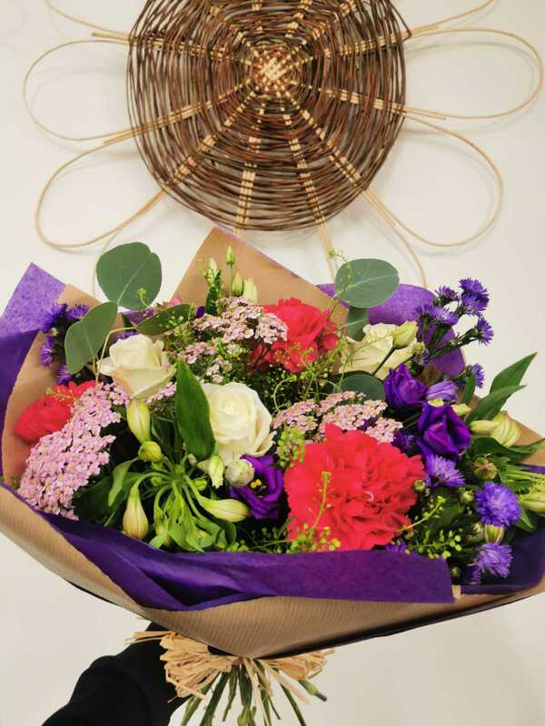 Flowers delivered to customer