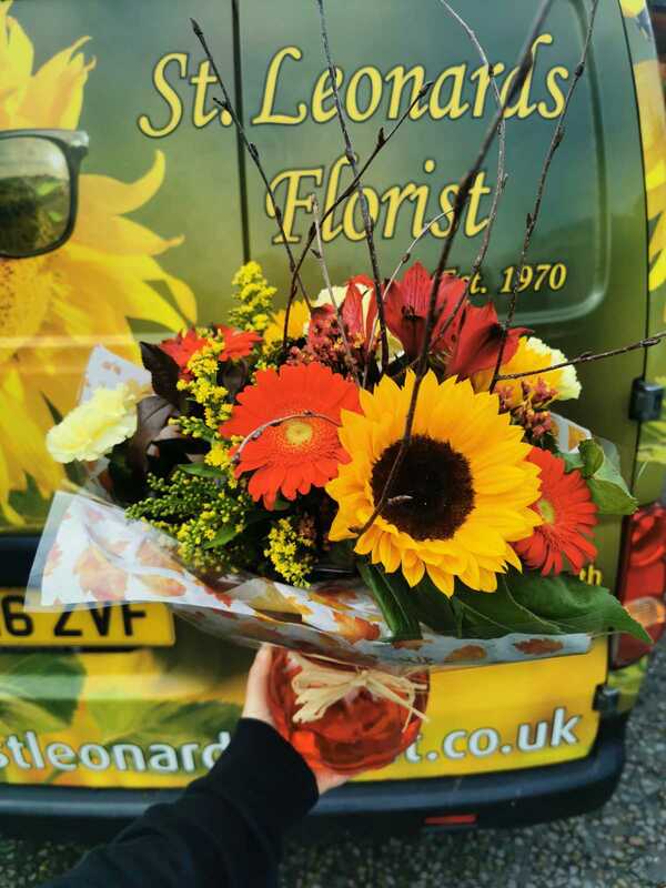 Flowers delivered to customer