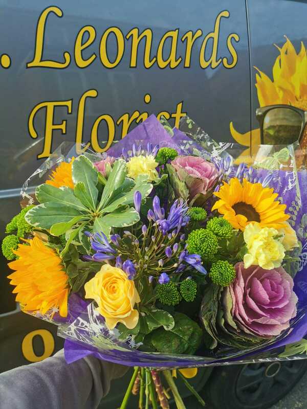 Flowers delivered to customer