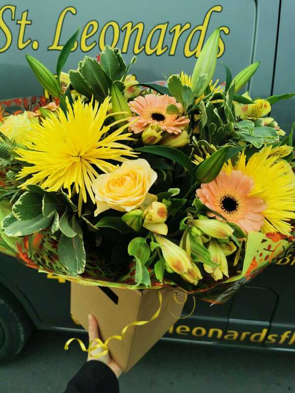 Flowers delivered to customer