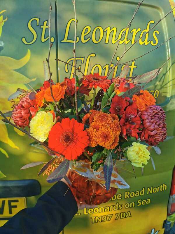 Flowers delivered to customer