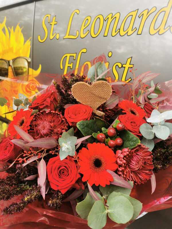 Flowers delivered to customer