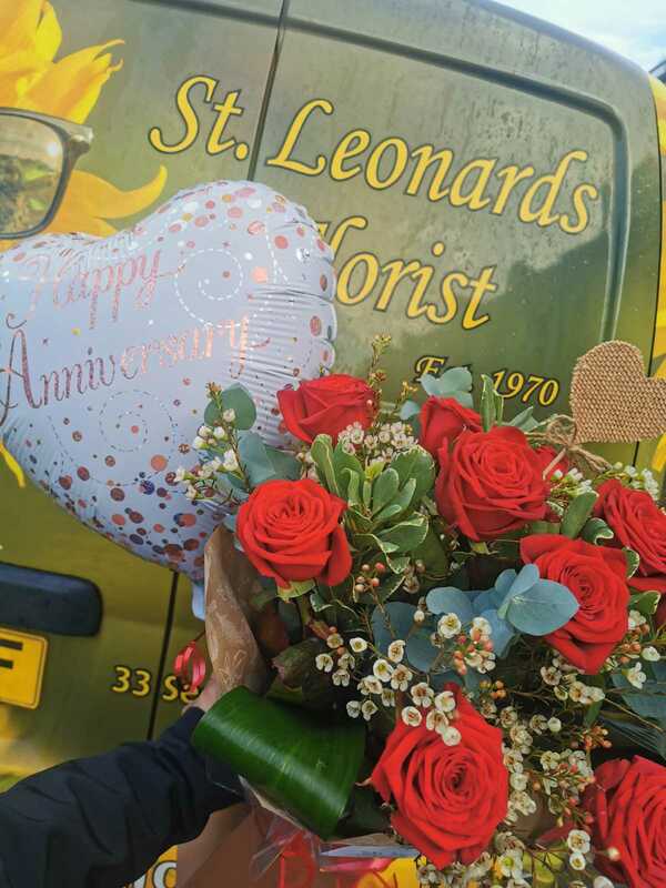 Flowers delivered to customer