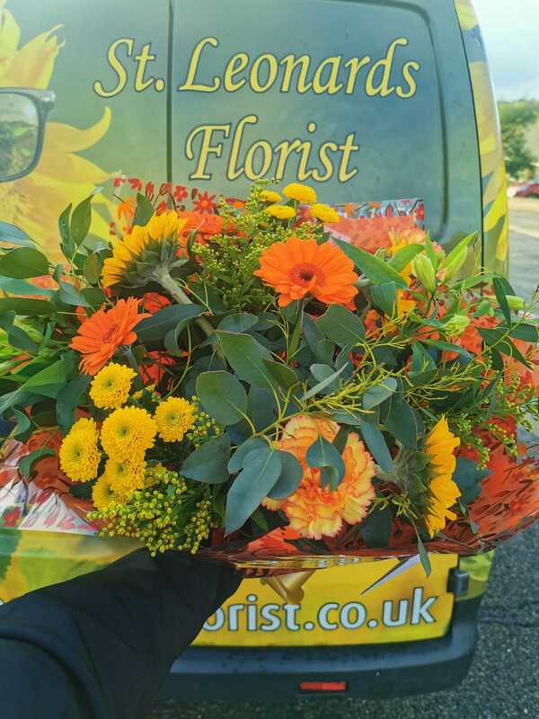 Flowers delivered to customer