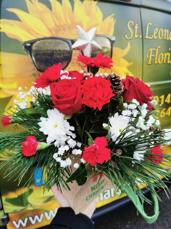 Flowers delivered to customer