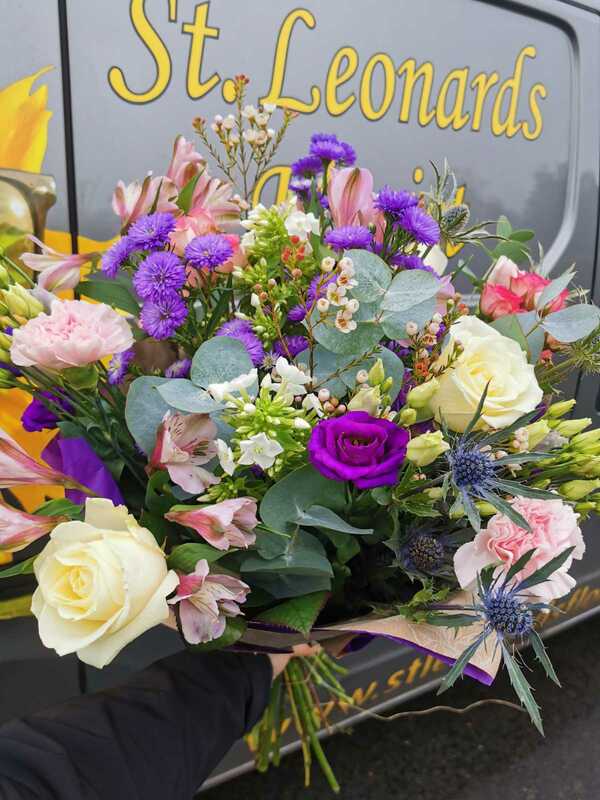 Flowers delivered to customer