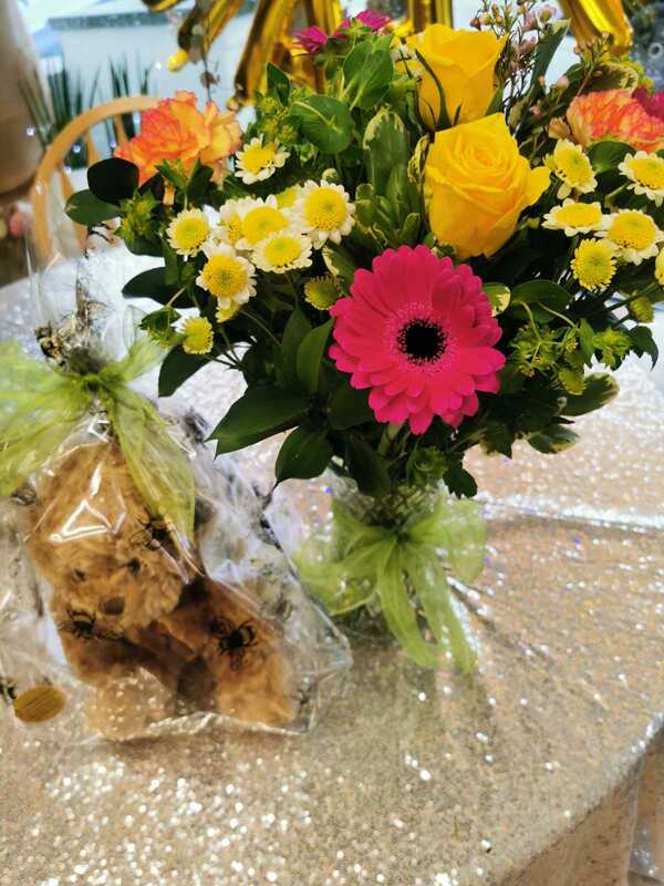 Flowers delivered to customer