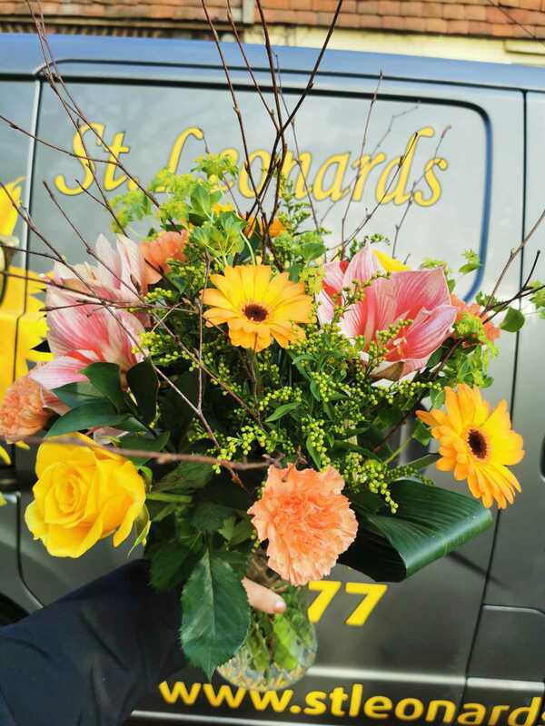 Flowers delivered to customer